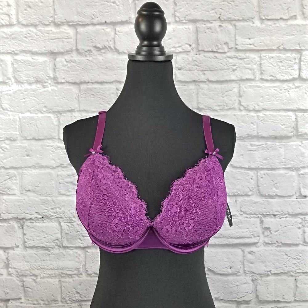 NWT - Adore Me Grape padded underwire bra 38DD